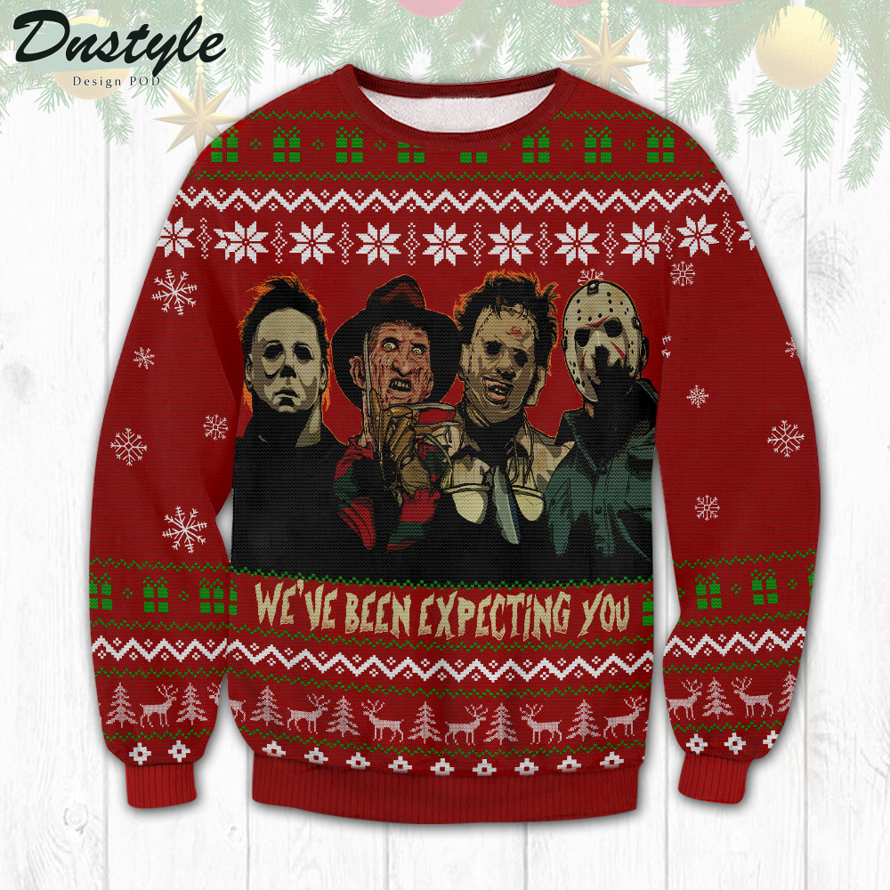 Horror Movies We've Been Expecting You Ugly Christmas Sweater