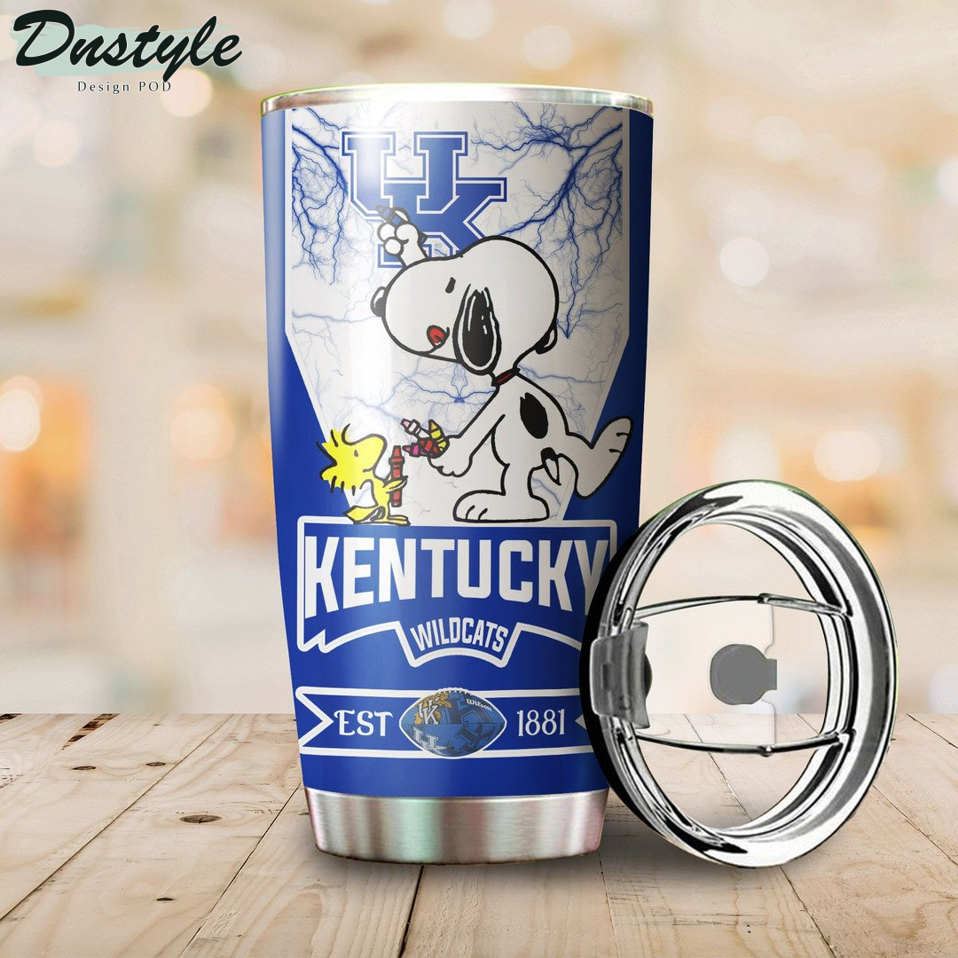 Kentucky Wildcats Snoopy Tumbler