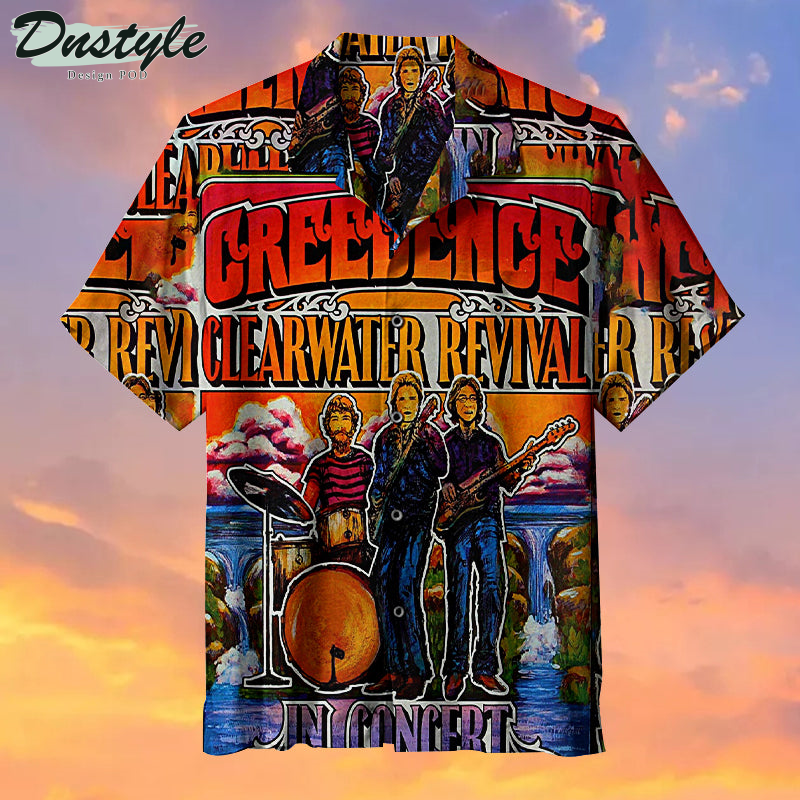 Creedence Clearwater Revival In Concert Rock Hawaiian Shirt