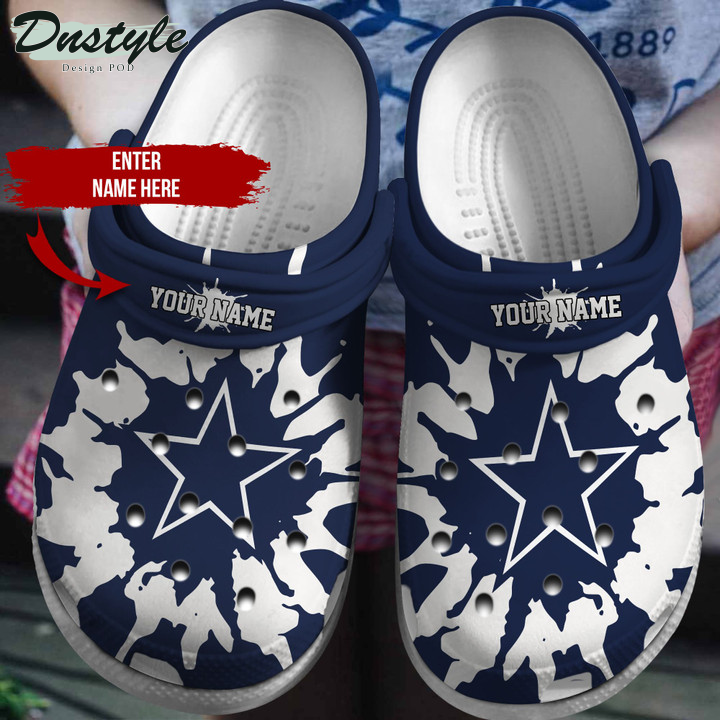 Dallas Cowboy Personalized Crocs Clog Shoes