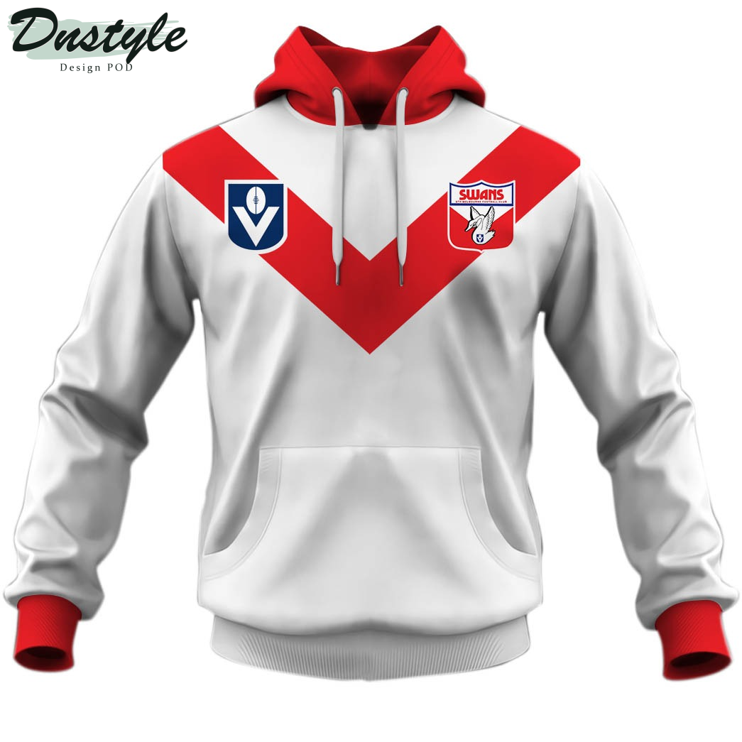Sydney Swans FC Vintage Custom Hoodie Tshirt