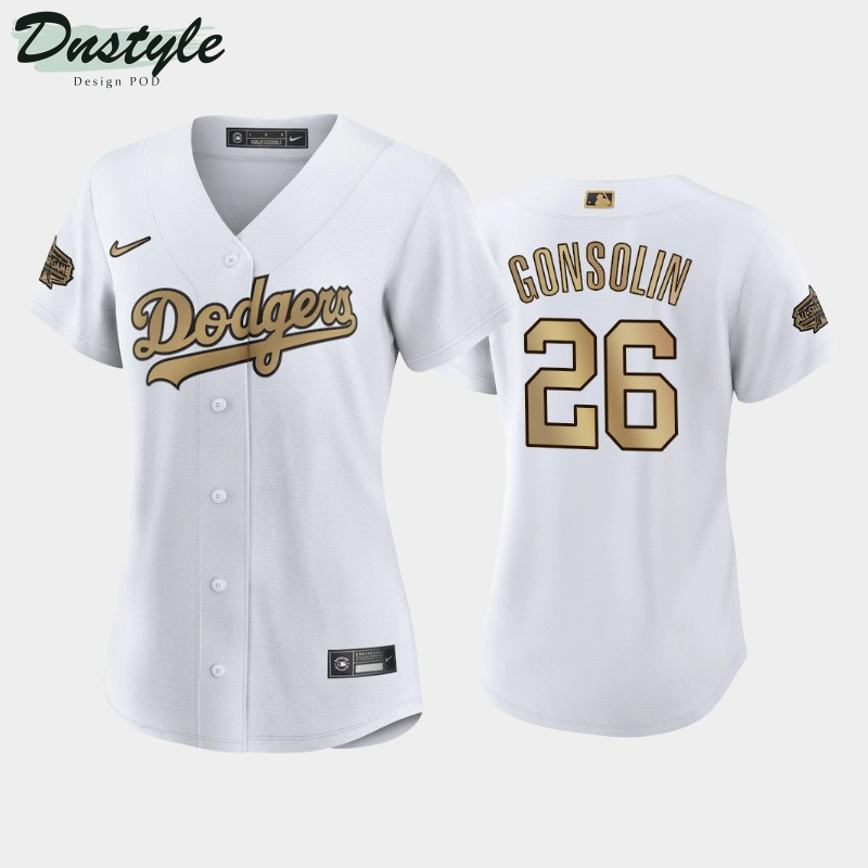 Women’s Los Angeles Dodgers #26 Tony Gonsolin 2022 MLB All-Star Game White Jersey