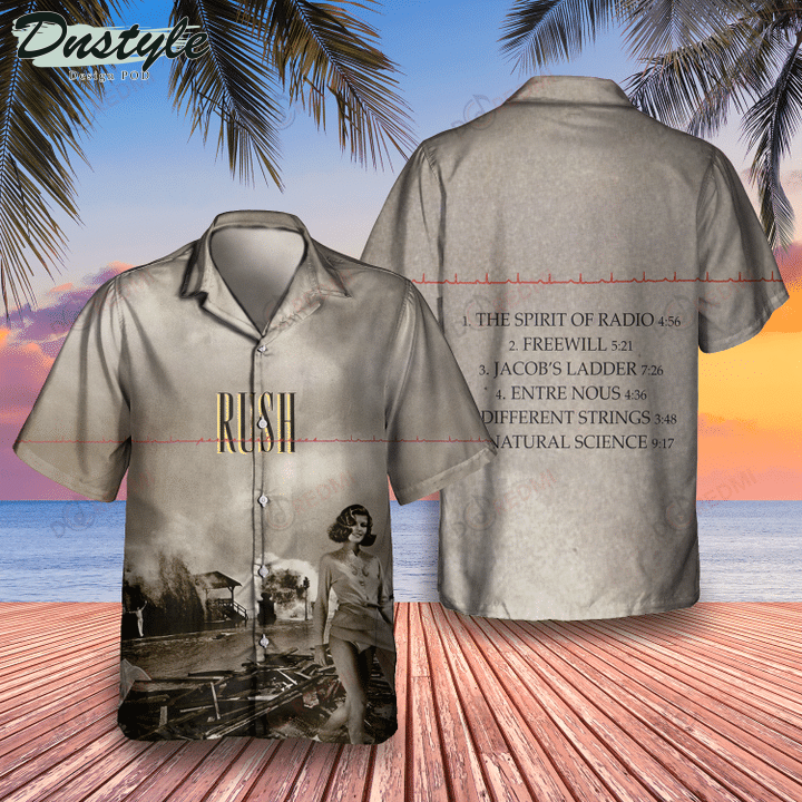 Rush Band Permanent Waves Hawaiian Shirt