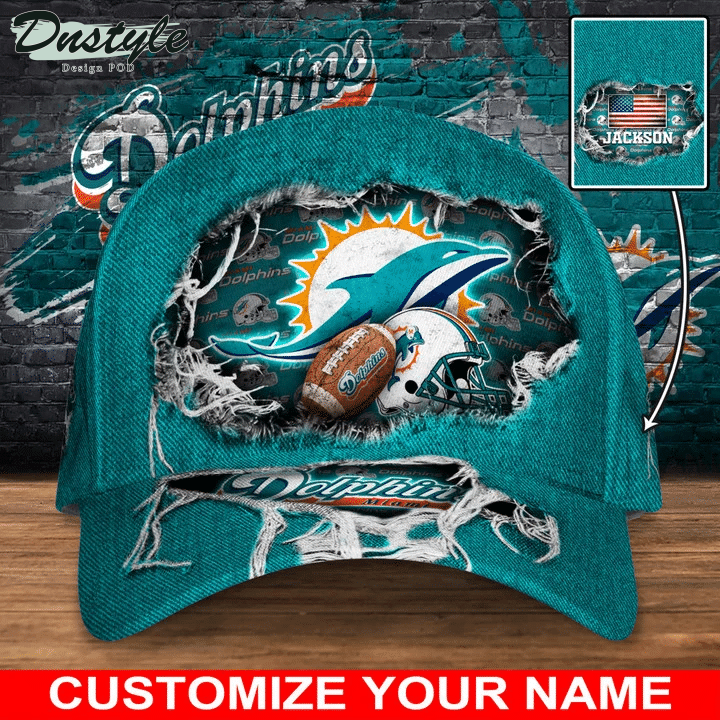 Miami Dolphins Personalized Classic Cap