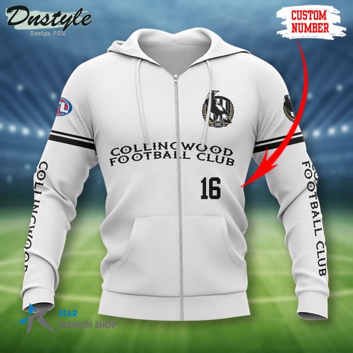 Collingwood Football Club Custom Name 3D Hoodie Tshirt