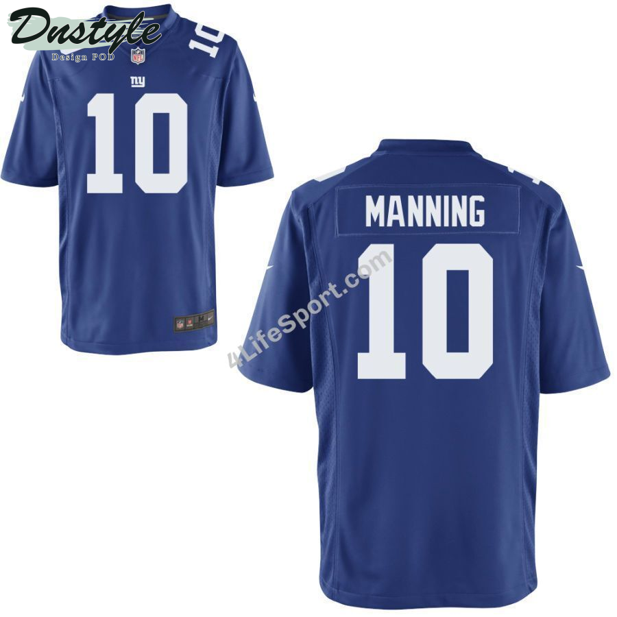 Eli Manning 10 New York Giants Navy Football Jersey
