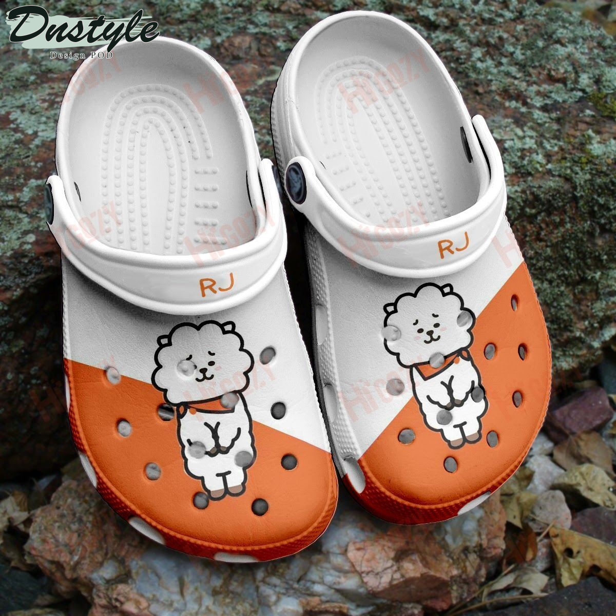 BTS Orange White BTS Army Crocs Crocband Clog