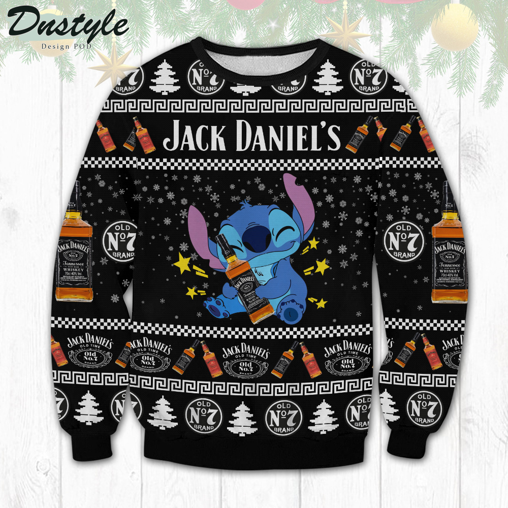 Jack Daniel’s Stitch Ugly Christmas Sweater