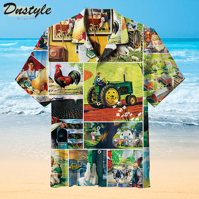Farmland Collage Hawaiian Shirt