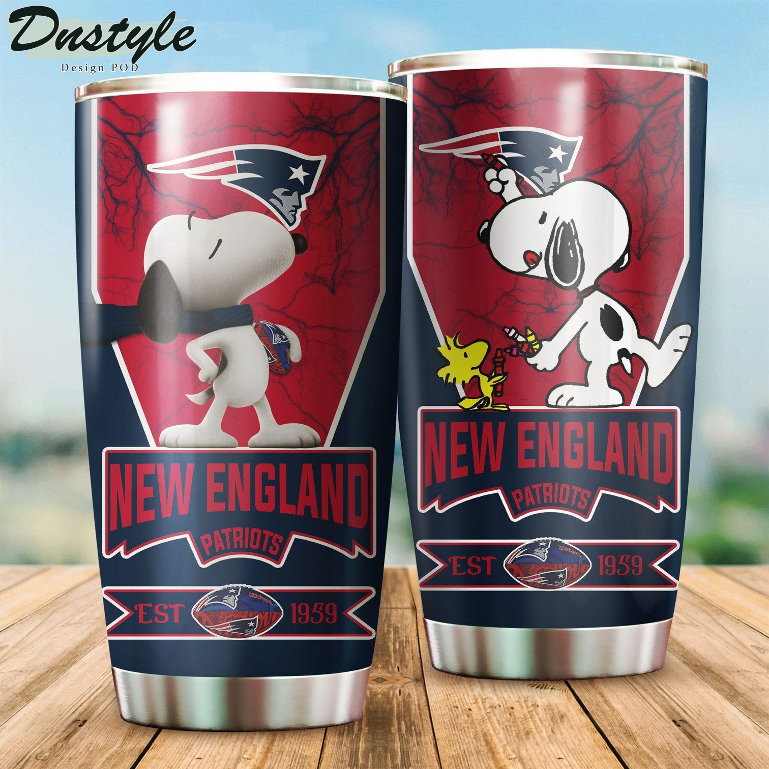New England Patriots Snoopy Tumbler