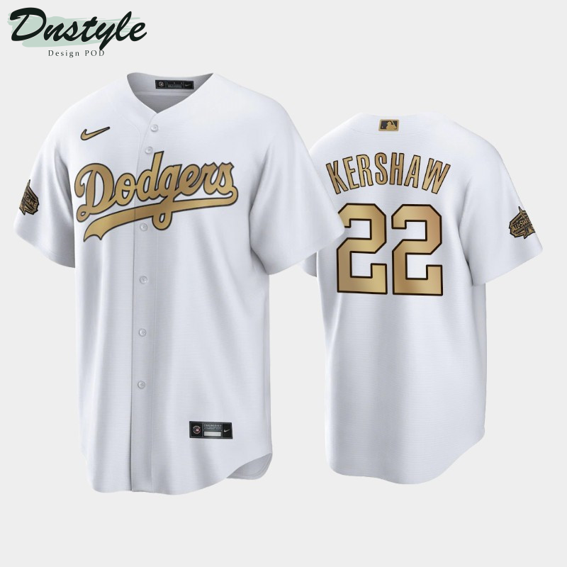 2022 MLB All-Star Game Los Angeles Dodgers Clayton Kershaw #22 White Jersey