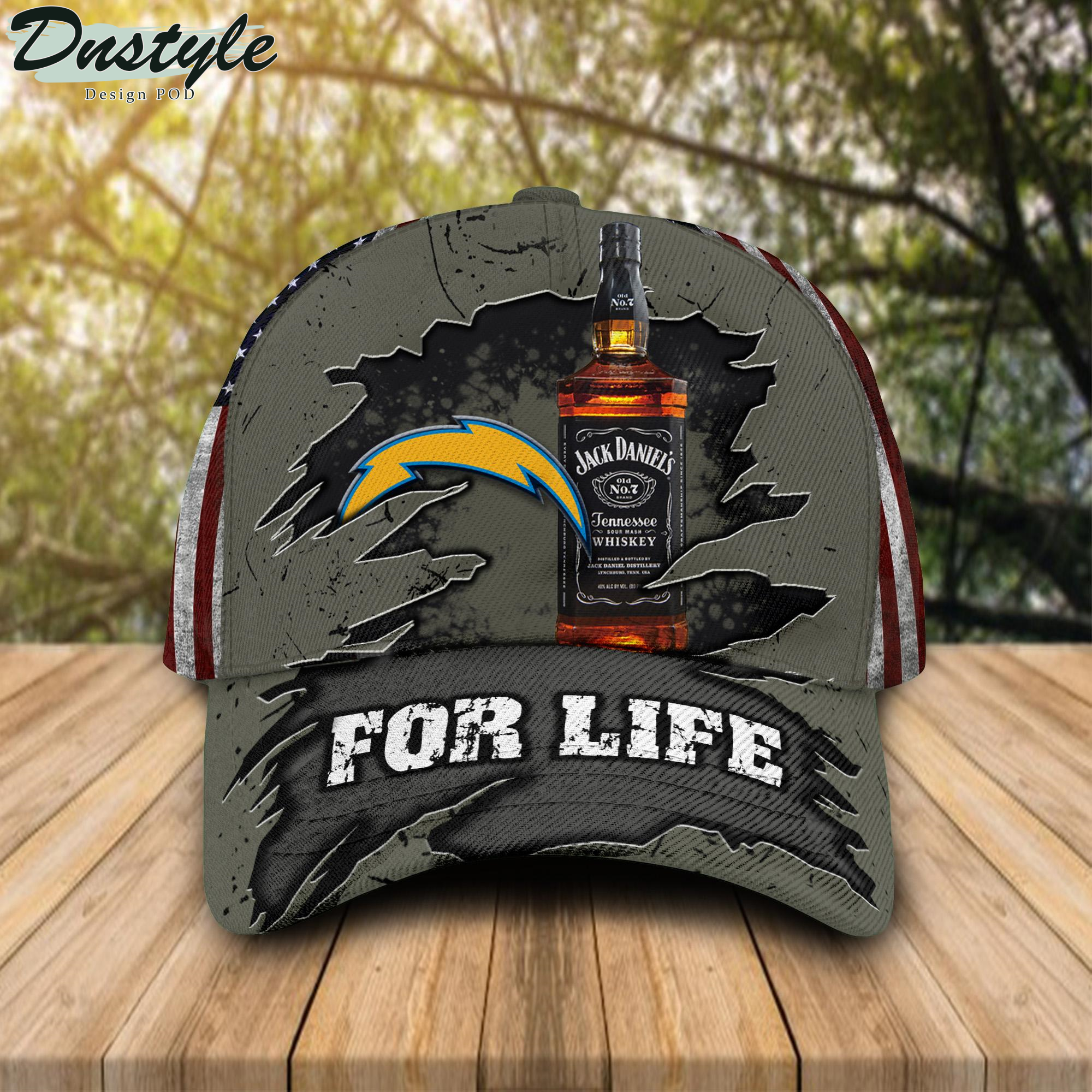Los Angeles Chargers Jack Daniels For Life Classic Cap