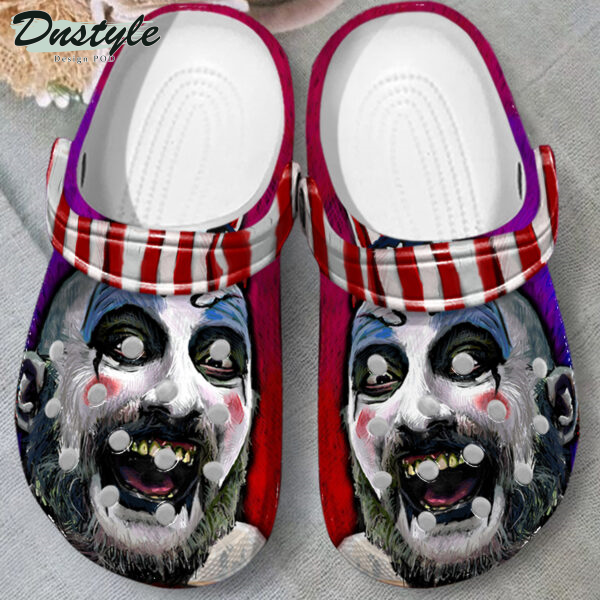 Captain Clown Face Halloween Crocs Crocband Slippers