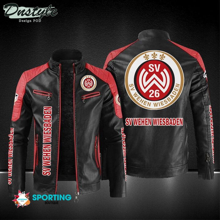 Wehen Wiesbaden Block Sport Leather Jacket