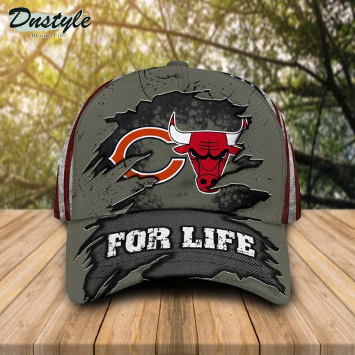 Chicago Bulls Chicago Bears For Life Classic Cap