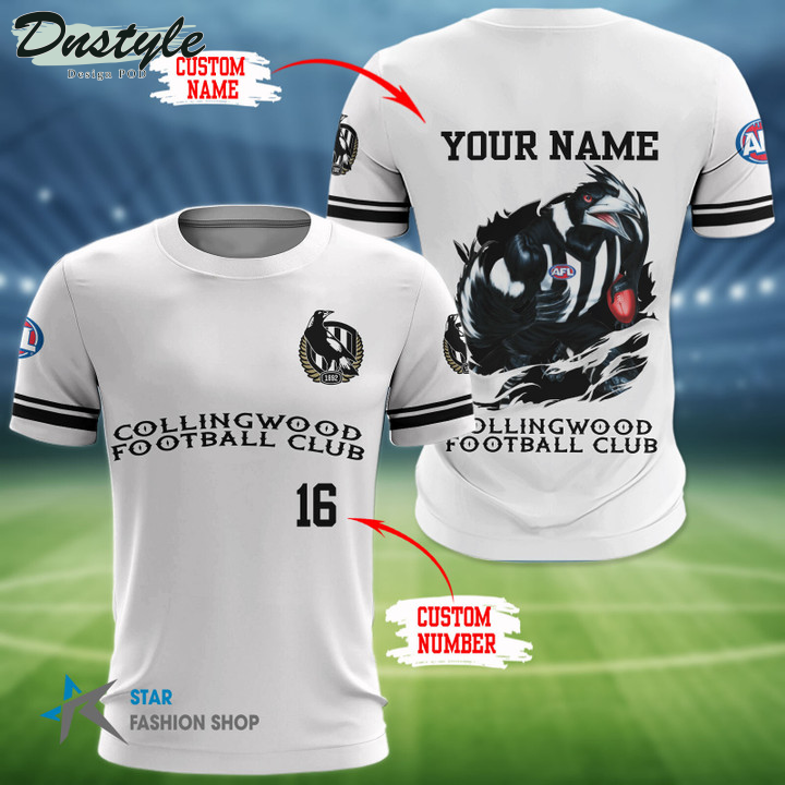 Collingwood Football Club Custom Name 3D Hoodie Tshirt