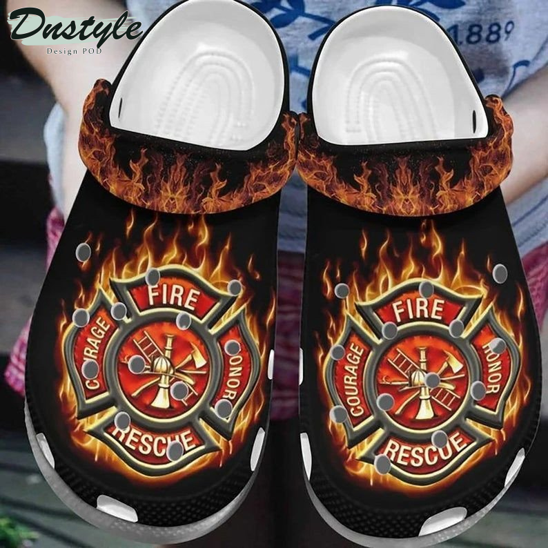 Firefighter Symbol Clog Crocs Shoes