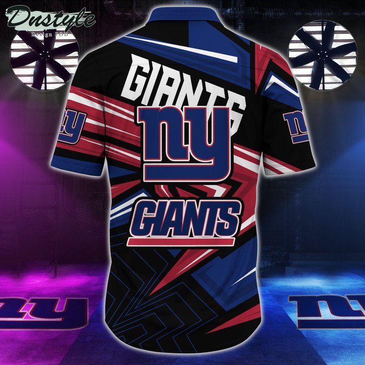 New York Giants Short Sleeve Hawaiian Shirt
