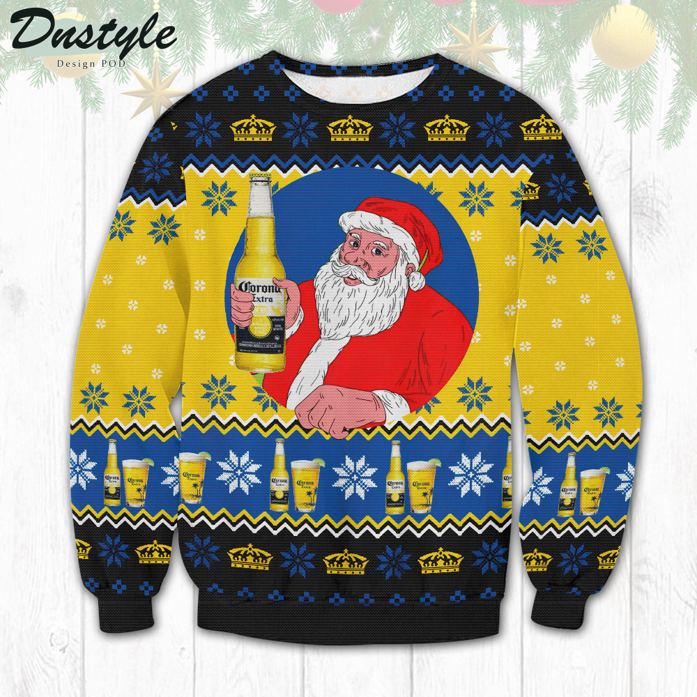 Corona Extra Santa Ugly Christmas Sweater