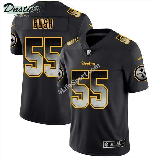 Devin Bush Jr. 55 Pittsburgh Steelers Black Yellow Football Jersey