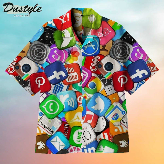 Most Used Software Social Network Hawaiian Shirt