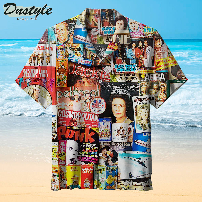 Indulge Your Nostalgia Collage Hawaiian Shirt