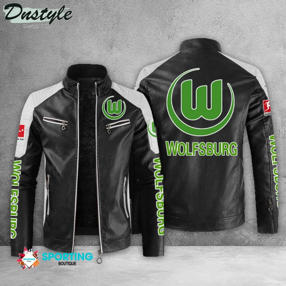 VfL Wolfsburg Block Sport Leather Jacket