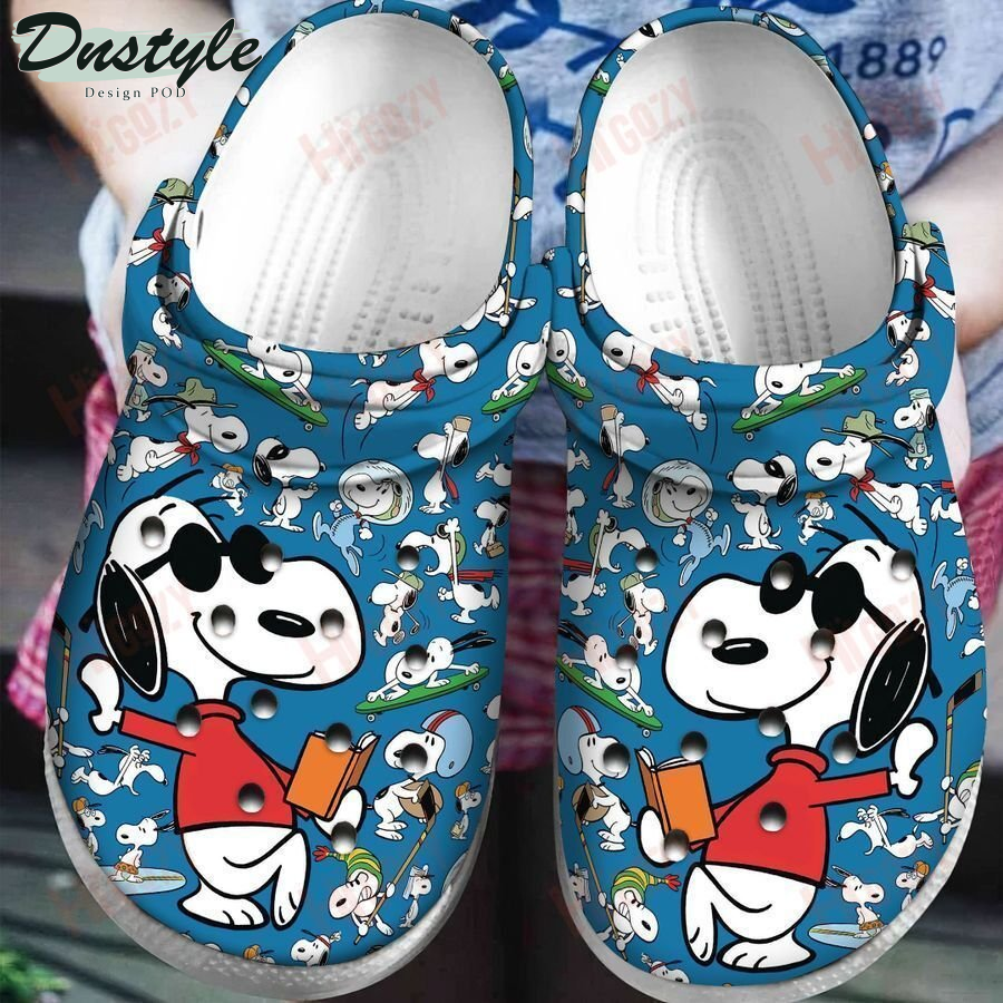 Snoopy Blue Crocs Crocband Clog