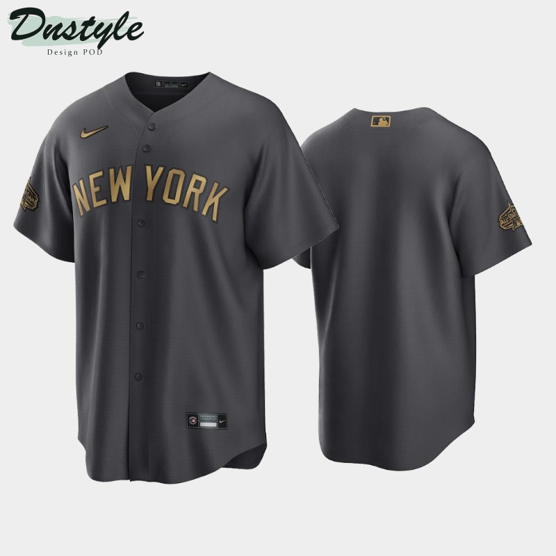 New York Yankees # 2022 MLB All-Star Game AL Charcoal Jersey