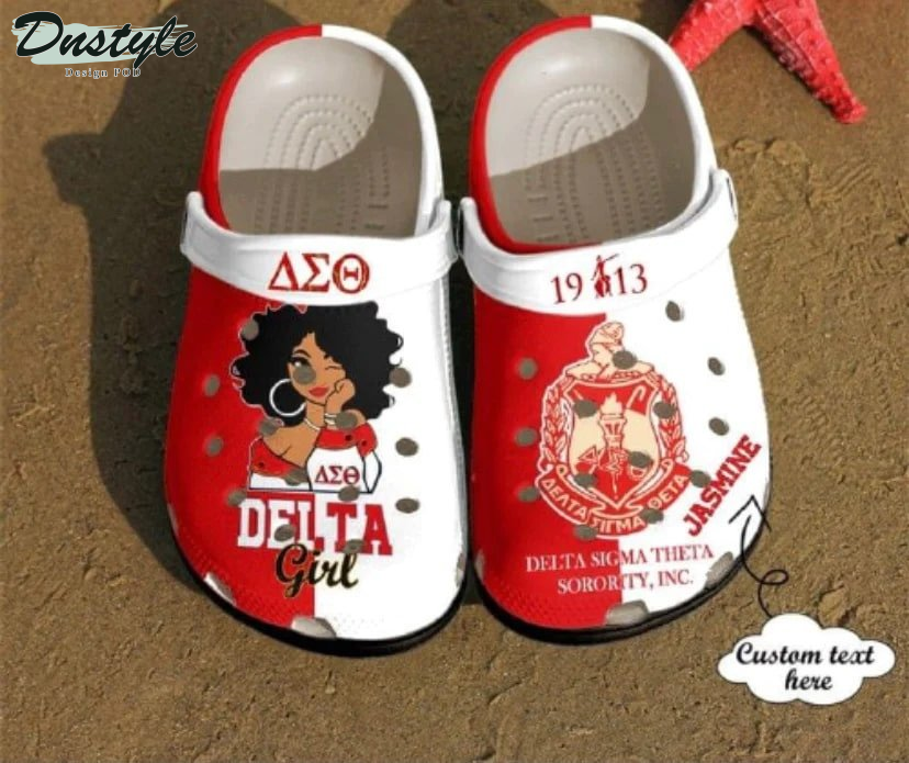 Delta Girl Custom Name Clog Crocs Shoes