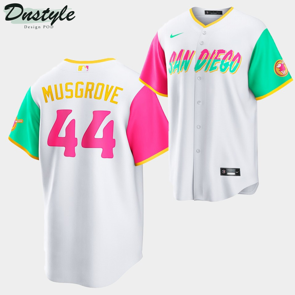 2022 City Connect San Diego Padres Joe Musgrove #44 White Jersey