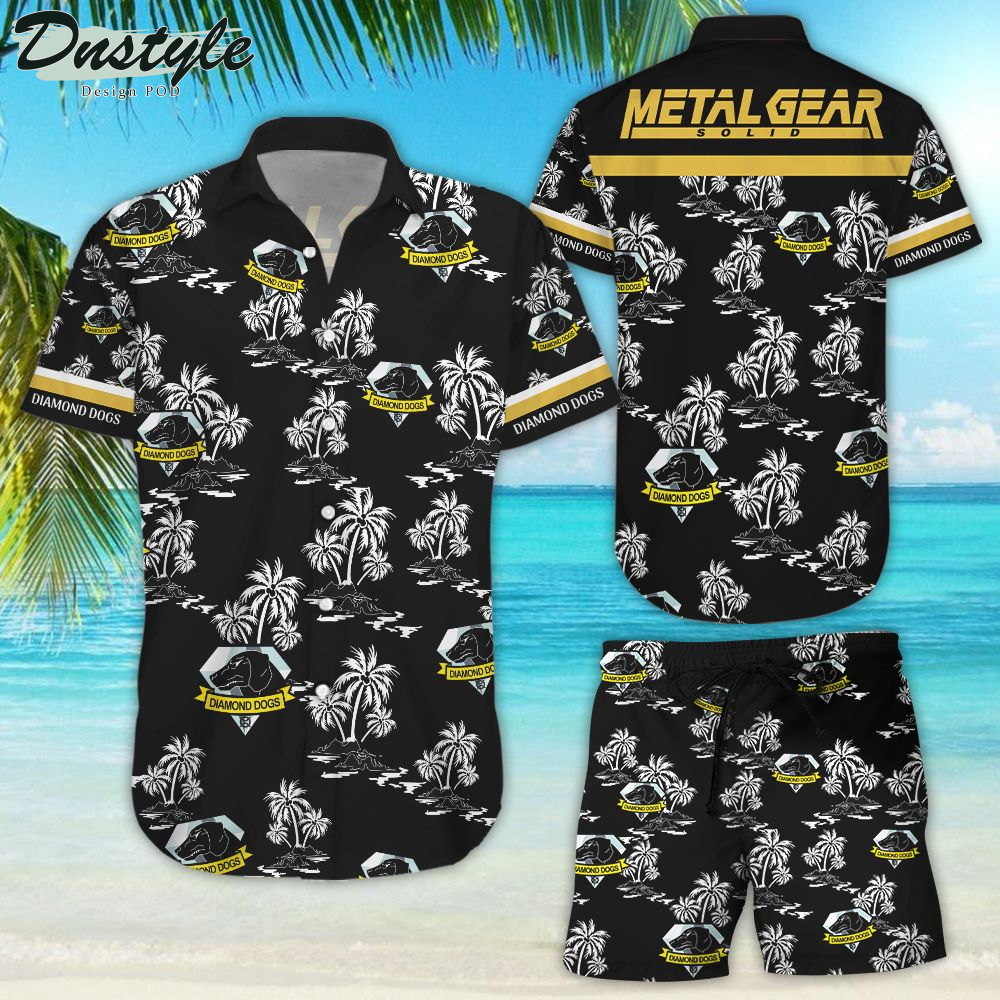 Metal Gear Solid Hawaiian Shirt Beach Shorts