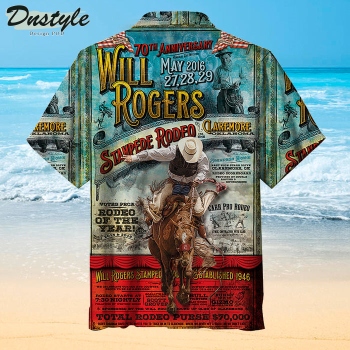 Will Rogers Stampede Rodeo Hawaiian Shirt