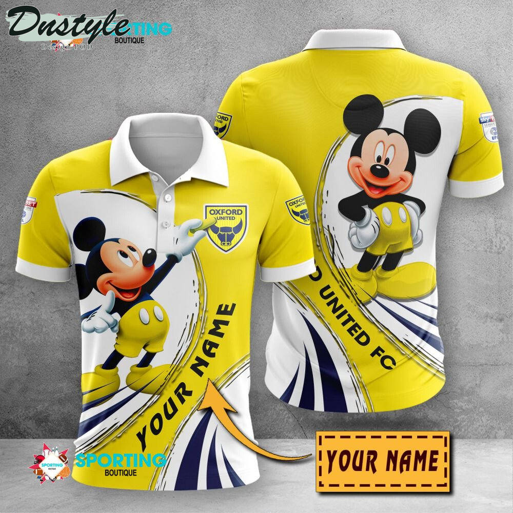 Oxford United F.C Mickey Mouse Personalized Polo Shirt
