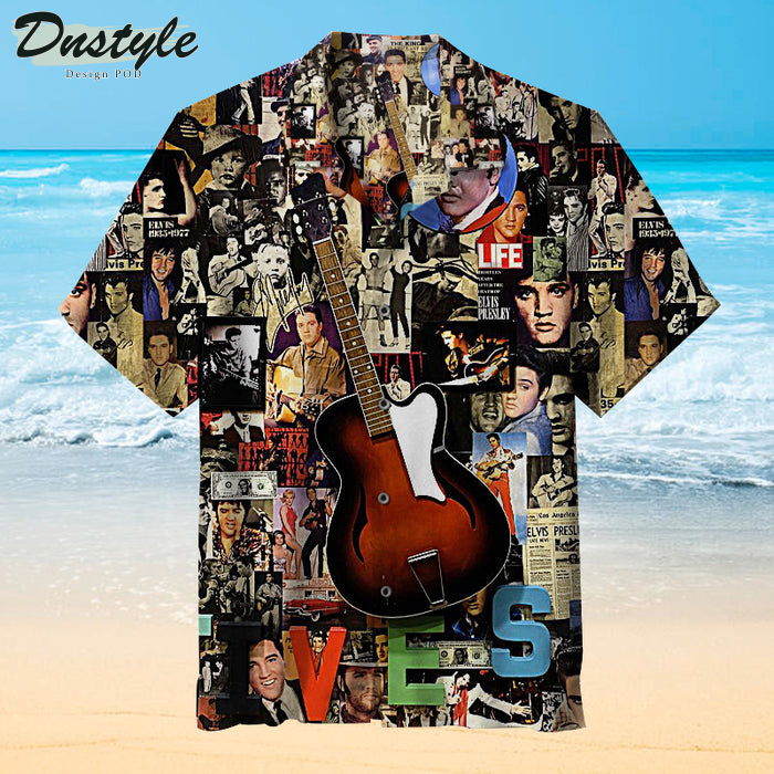 ELVIS Lives Collage Hawaiian Shirt