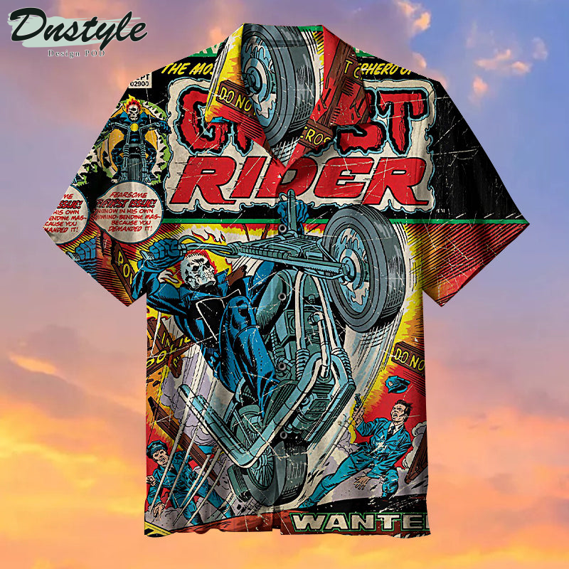 Ghost Rider Johnny Blaze Hawaiian Shirt