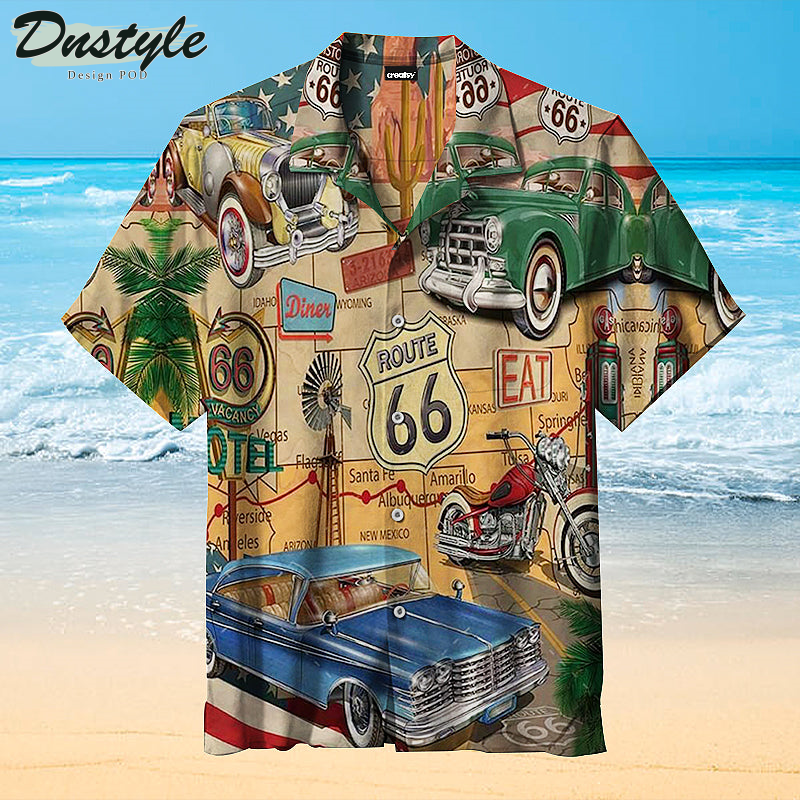 Route 66 Vintage Hawaiian Shirt