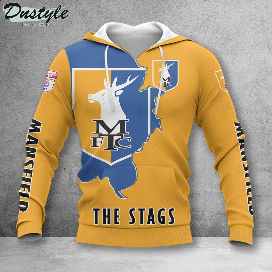 Mansfield Town The Stags Hoodie Tshirt
