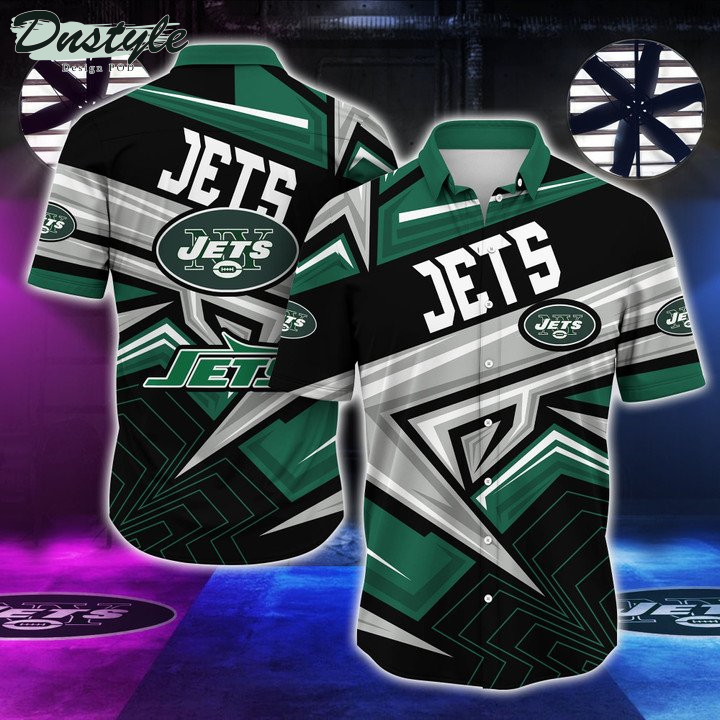 New York Jets Short Sleeve Hawaiian Shirt