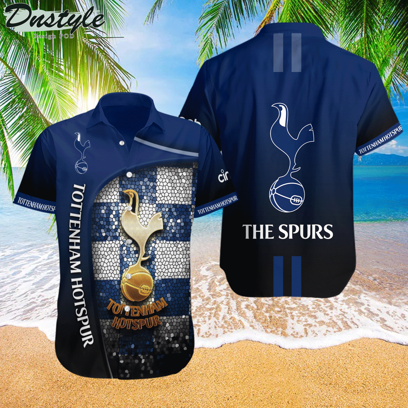 Tottenham Hotspur 3d The Spurs Hawaiian Shirt