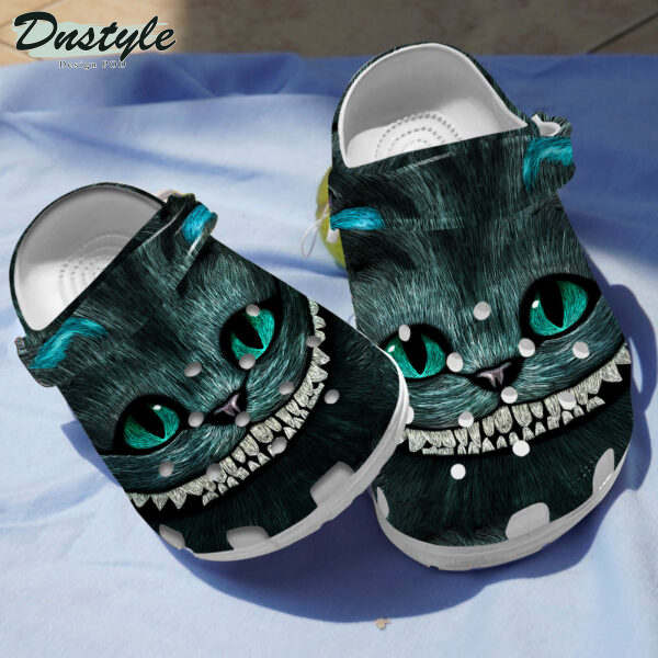 Creepy Smiling Cat Halloween Crocs Crocband Slippers