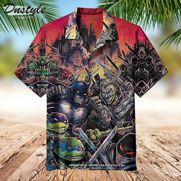 Batman Teenage Ninja Mutant Turtles Hawaiian Shirt