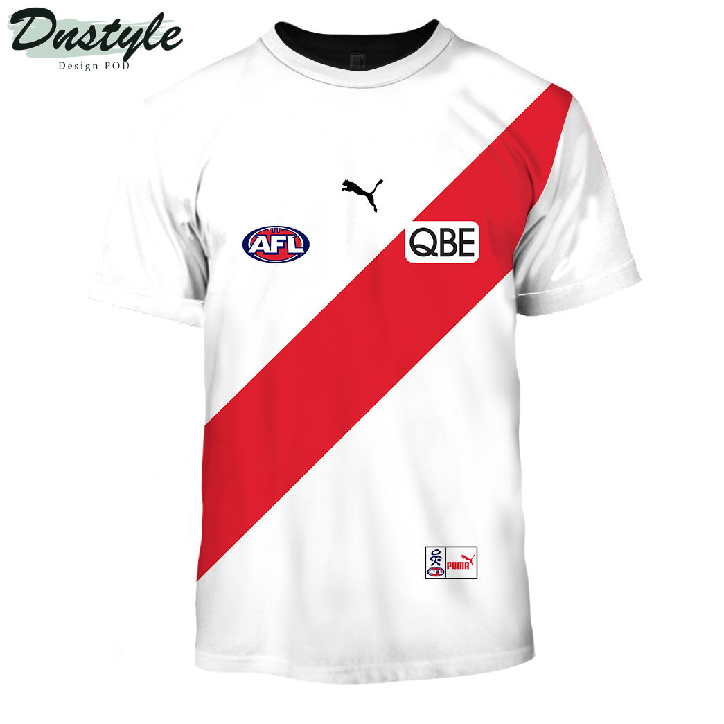 Sydney Swans FC Version 3 Vintage Custom Hoodie Tshirt