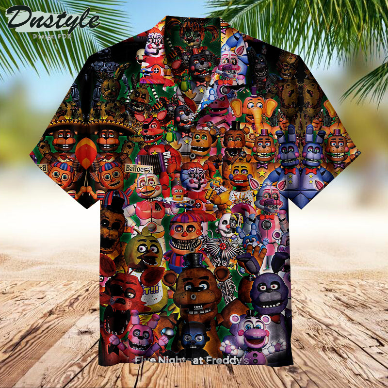 Five Nights At Freddy's Characters Hawaiian Shirt