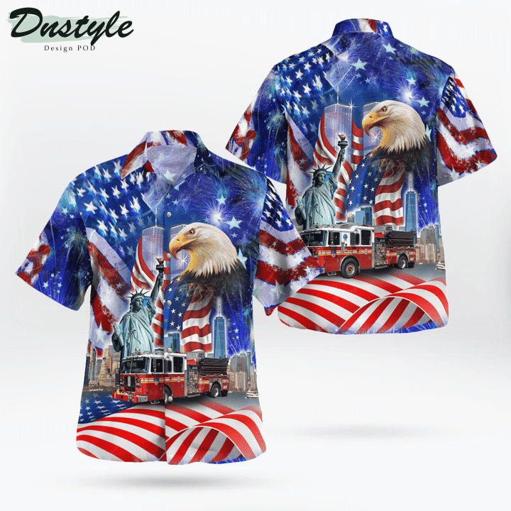 Patriot Day, Fdny Engine 8, Ladder 2, Battalion 8 Hawaiian Shirt