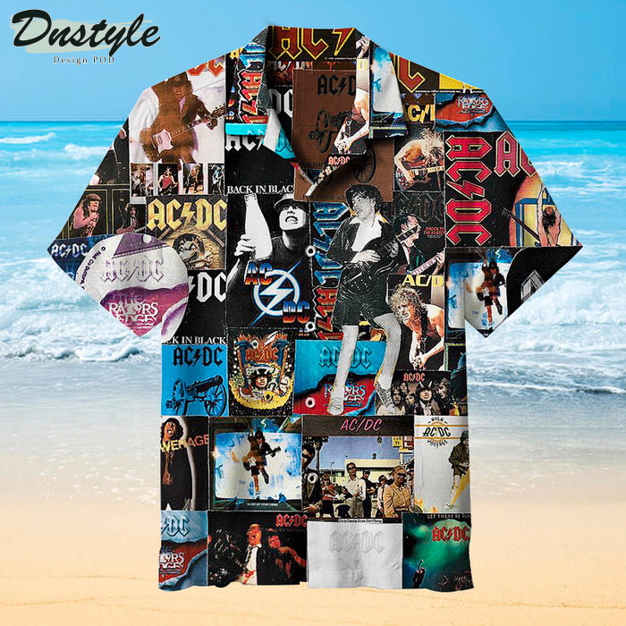 AC/DC Collage Hawaiian Shirt