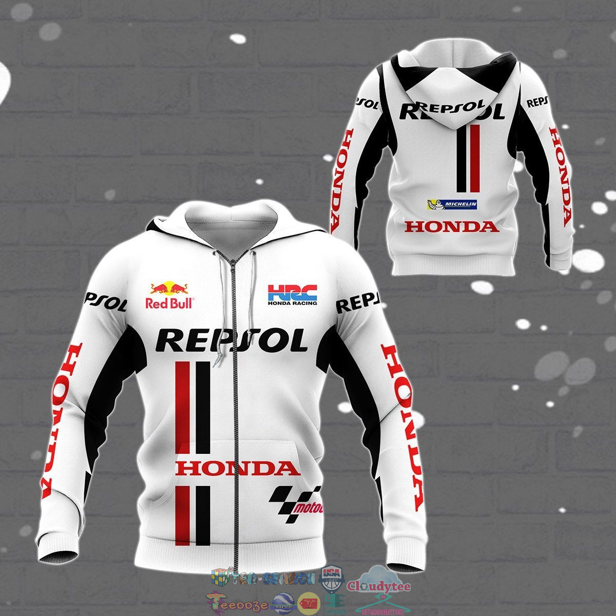 Repsol Honda ver 9 3D hoodie and t-shirt