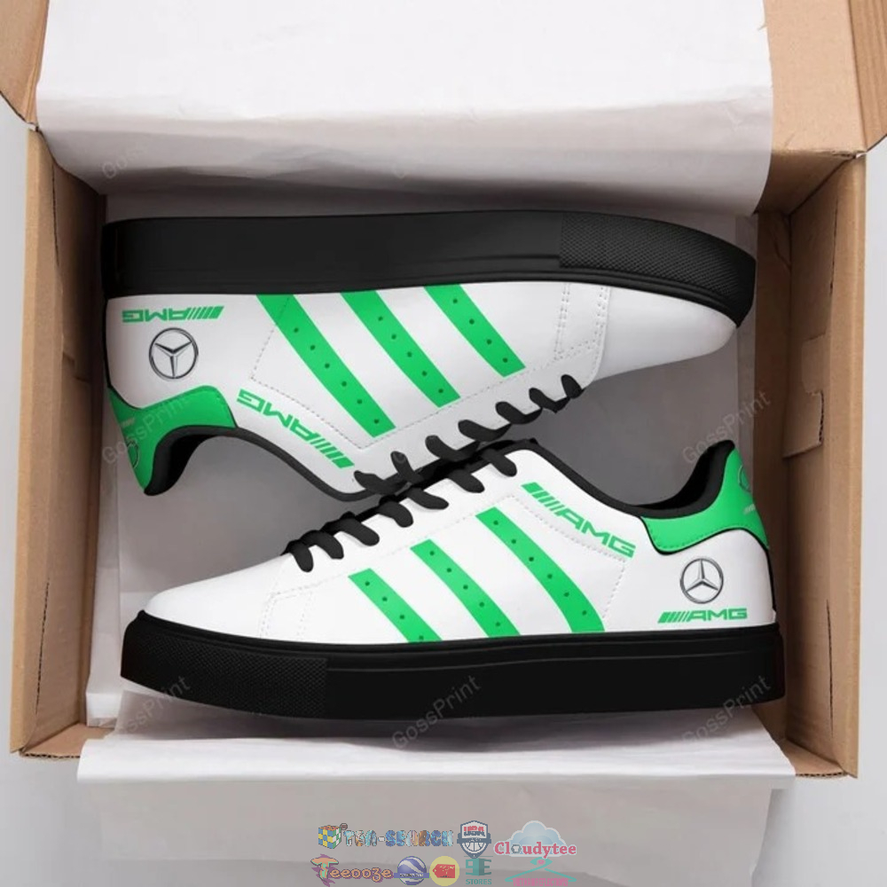 Mercedes AMG Green Stripes Stan Smith Low Top Shoes