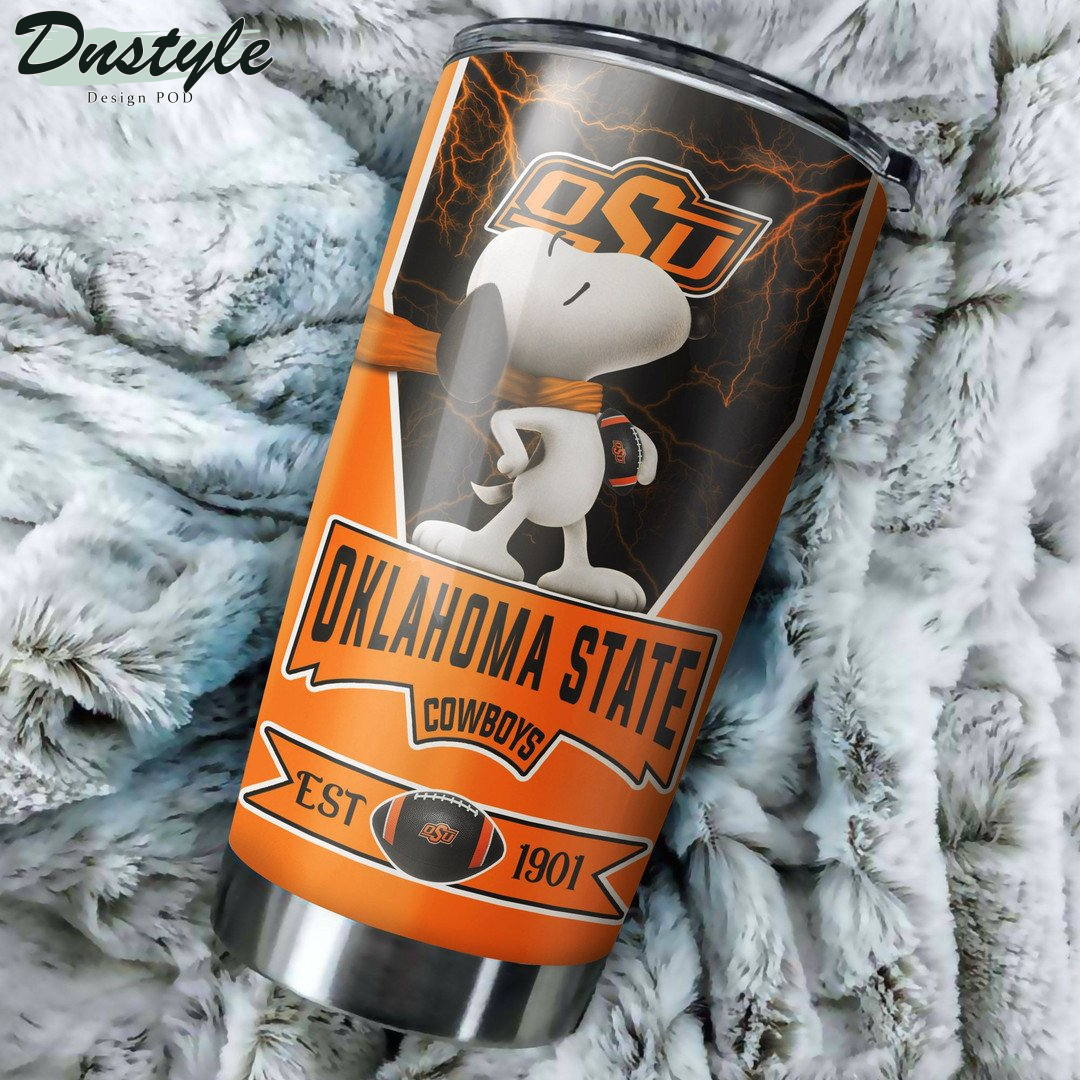 Oklahoma State Cowboys Snoopy Tumbler