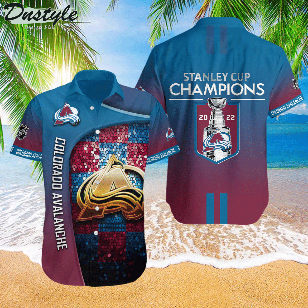 Colorado Avalanche Stanley Cup Champions Hawaiian Shirt